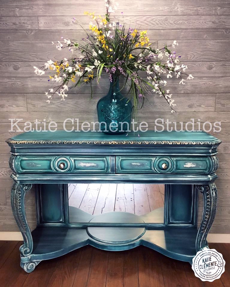 Turquoise buffet online table