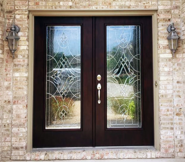 Brown Mahogany Water Based Stained Front Door | General 