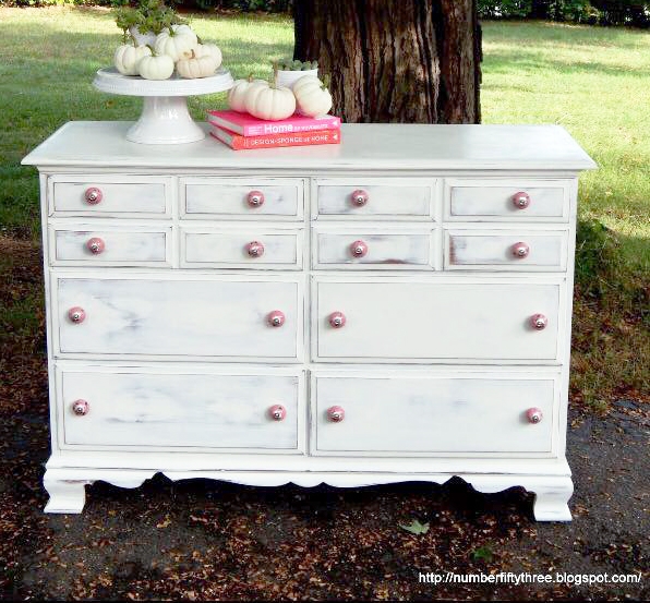 White distressed deals wood dresser