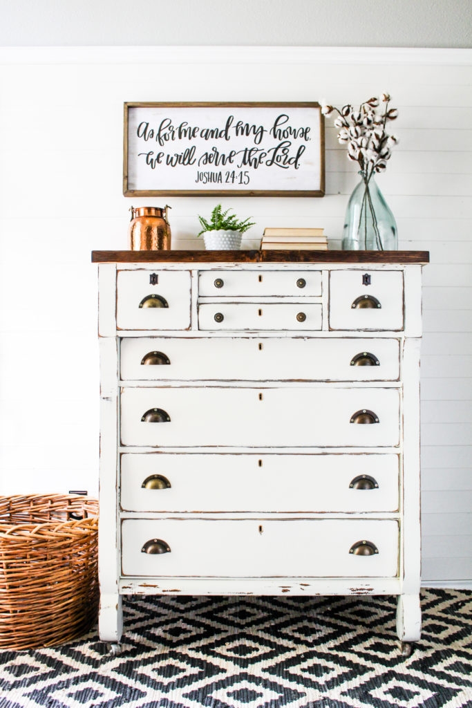 Empire Dresser Refinished in Old White Chalk Paint – Shizzle Design