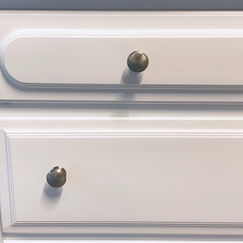 White Poly and Graystone Dresser | General Finishes Design Center