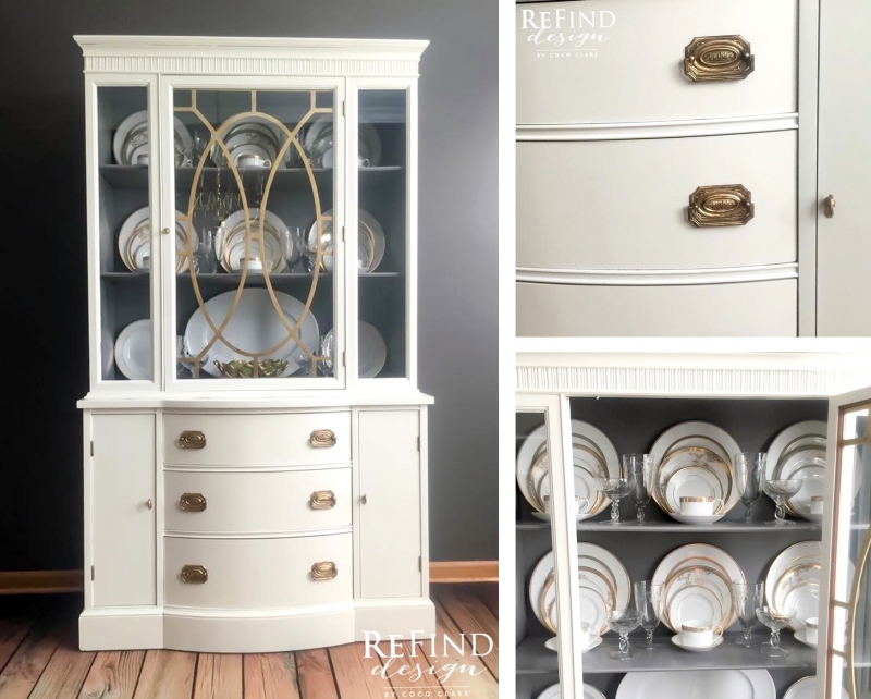 Antique White China Cabinet Upcycle General Finishes Design Center - Antique White China Cabinet Upcycle General Finishes Design Center