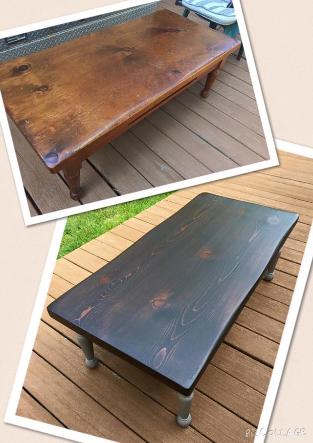 Java Gel Stain Coffee Table Transformation General Finishes Design Java Gel Stain Coffee Table Transformation General Finishes Design Center