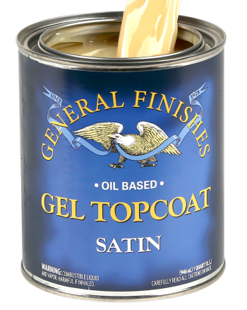 General Finishes Oil Based Gel Topcoat, Quart, Satin