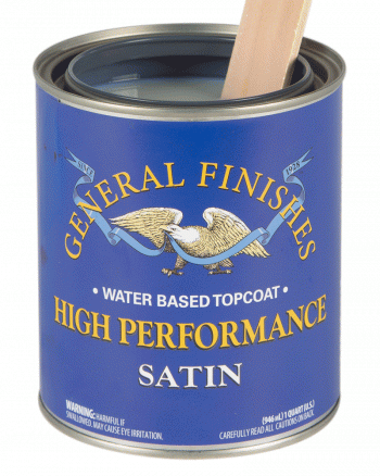 General Finishes Water Based High Performance Topcoat, Quart, Satin