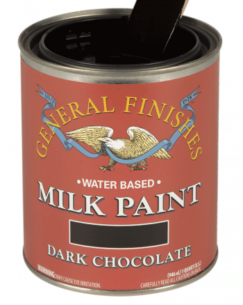 General Finishes Milk Paint, Quart, Dark Chocolate