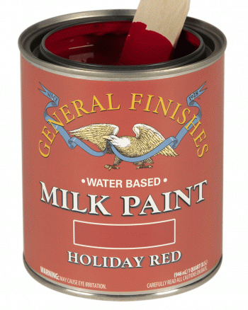 General Finishes Milk Paint, Quart, Holiday Red