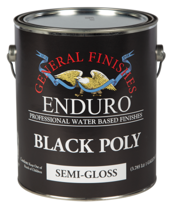 General Finishes Enduro Black Poly, Gallon