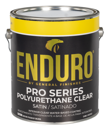 Enduro Water-Based Pro Series Polyurethane Clear Topcoat, gallon