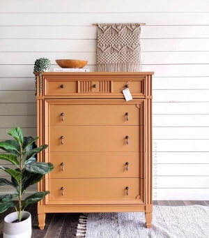 Orange painted hotsell furniture