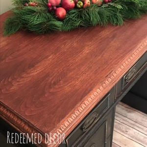 Brown Mahogany General Finishes Design Center Festive Hepplewhite Desk In Lamp Black Brown Mahogany
