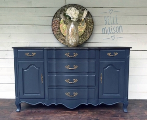 blue chalk paint furniture