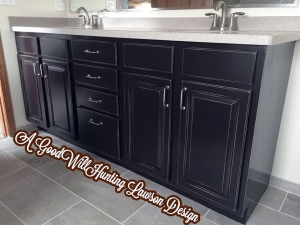 Buffet in Dark Chocolate Milk Paint