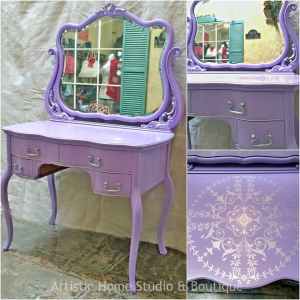 Furniture Design Ideas Featuring Purple, Purple And White Dresser