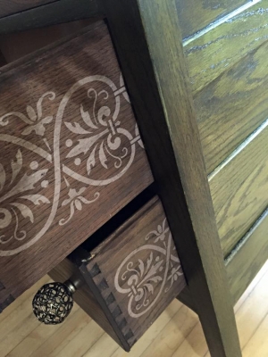 Water Based Dye Stain General Finishes Antique Dresser In Green Dye Stain