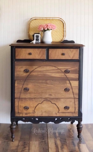 Antique Walnut General Finishes Design Center Antique Dresser In Walnut Lamp Black