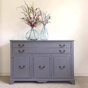 Classy Dresser in Lamp Black Milk Paint