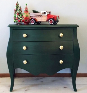 emerald green painted furniture