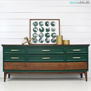 emerald green painted furniture