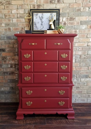 Tuscan Red General Finishes Design Center Gorgeous Chest Of Drawers Decked In Brick Red