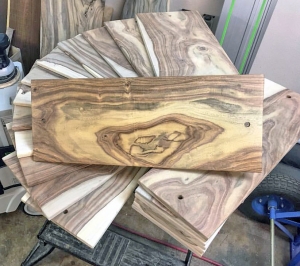 Water Based Exterior 450 Clear Outdoor Wood Finish General Finishes Rosewood Planks Topped With Exterior 450