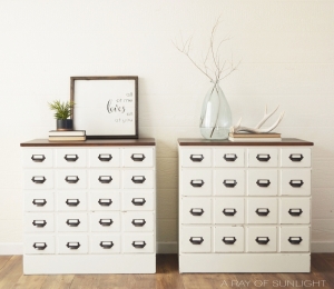 Annie Sloan White Wax, Desk Restyle - Salvaged Inspirations