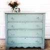 Custom Blue Farmhouse Dresser General Finishes Design Center   Scd Blue Custom Color Mix Erin 20160712 Shabby Accent Living Dresser Persian Blue Antique White Milk Paint General Finishes 